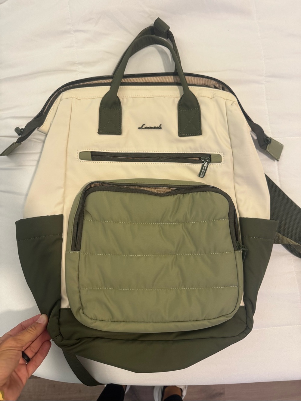 Olive & Cream Backpack